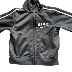 Nike Kids Dark Gray Jacket with White Accents - 2T